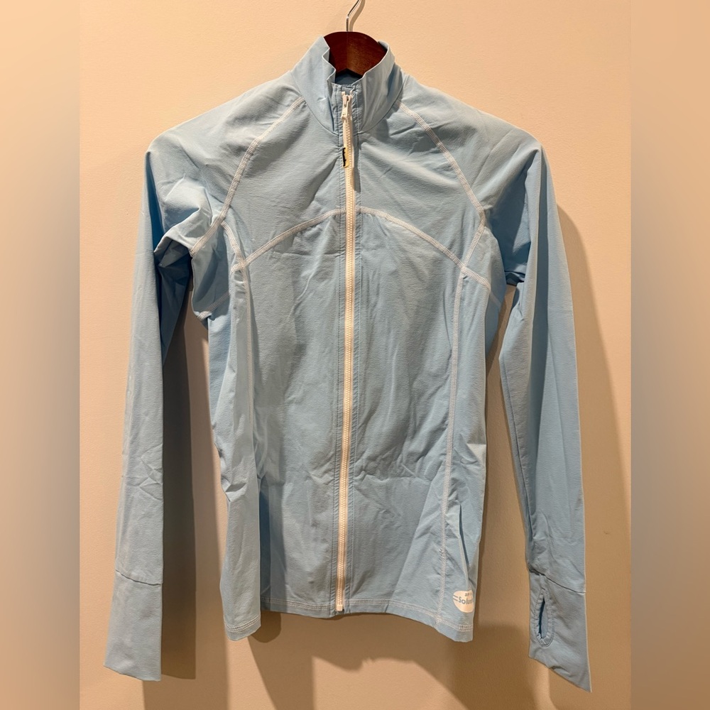 Solumbra Women's Light Blue Ski Jacket SPF 100+ Size XS
